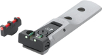 TXT 03-F1 Fiber-Optik Match Visier "SILBER"+Fiber-Optik Korn